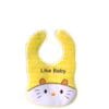 Kitty Like Baby Thin Plastic Imported Baby Bib - Yellow