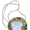 Kitty Sequence Kids Purse- Golden