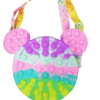 Mickey Shape Popup it Bubble Silicone Kids Purse - Purple & See Green MC