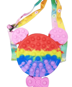 Mickey Shape Popup it Bubble Silicone Kids Purse - Red & Yellow MC