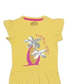 Paradise Vibes Tee Shirt - Lime Yellow