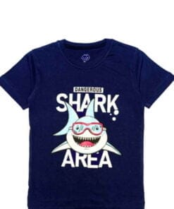 Shark Area Tee Shirt - Navy blue