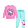 Unicorn Are Real Fleece Tracksuit - Pink & Sea Green