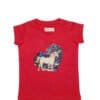 Unicorn In Sequence Heart Tee Shirt - Red