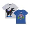 Captain America Power Tee Shirt – Sapphire Blue & Skating Dino Tee Shirt – Grey