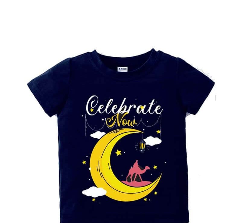 Celebrate Now Tee Shirt - Navy Blue
