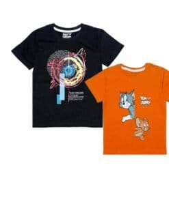 Galaxy Art Work Tee Shirt – Black & Notty Tom & Jerry Tee Shirt – Orange