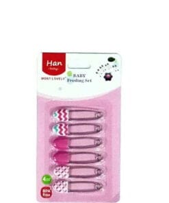 Han Baby Multi-purpose Baby Safety Pin Pins 6 Pcs - Multi Pink
