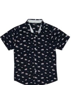 Horse Riding Casual Cotton Shirt - Black