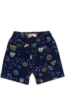 Safari Funky Denim Shorts - Navy Blue