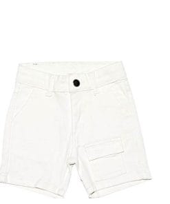 Summer Multi Pockets Barmuda Denim Shorts – Off White