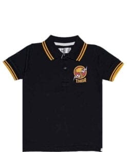 Thor Mustard Tipping Coller Polo Shirt - Black