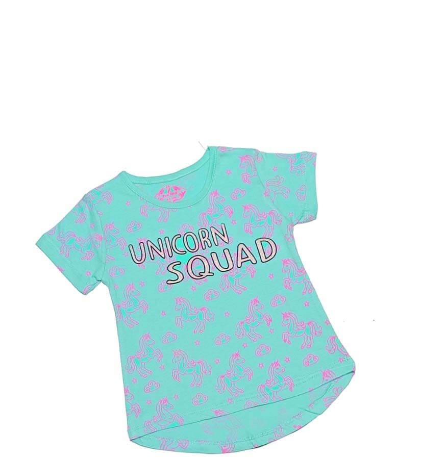 Unicorn Squard Tee Shirt - Sea Green 1