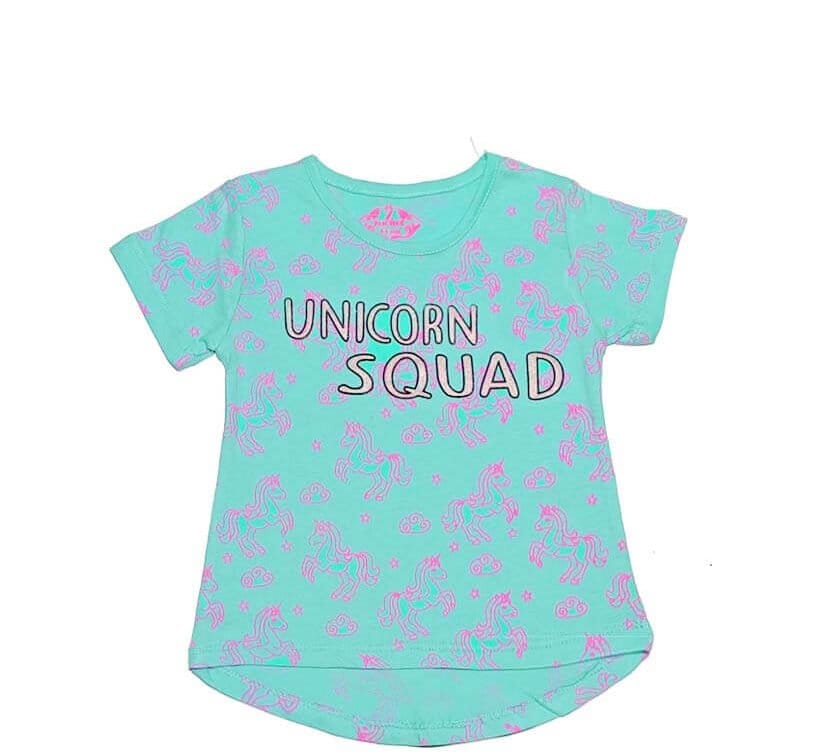 Unicorn Squard Tee Shirt - Sea Green
