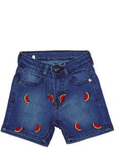 Watermelon Pie Denim Shorts – Mid Blue