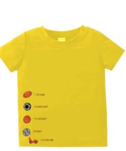 Week Days Tee Shirt - Sunshine Yellow