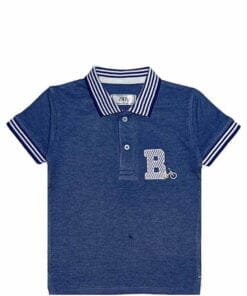 B Bicycle Polo Shirt - Saphire Blue