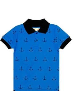 Boat Anchor Polo Shirt - Blue