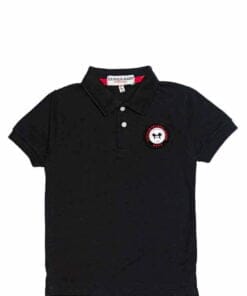 Fashion Mickey Badge Polo Shirt - Black