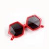 Hexagone Shape Sunglasses for kids - Red