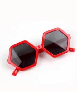 Hexagone Shape Sunglasses for kids - Red