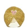 Minnie Net Flowers Moon Light Turban Cap For Babies - Golden