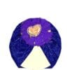 Minnie Net Flowers Moon Light Turban Cap For Babies - Royal Blue
