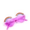 Rainbow Colorful Children's Sun Glasses - Purple