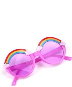 Rainbow Colorful Children's Sun Glasses - Purple