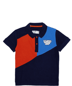 Always On Top Three Penal polo Shirt - Navy Blue