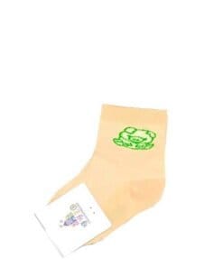 Baby Bear Cotton Socks - Peach