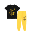 Fearless Lion Tee & Trouser - Black & Yellow