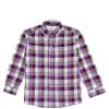 Purple Checkered Long Sleeve Casual Shirt