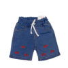 Cherries Baby Girls Casual & Stylish Denim Shorts - Mid Blue