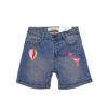 Cone & Heart Denim Shorts - Ice Blue