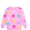 Blooming Sunflowers Fleece Sweatshirts - Baby Pink