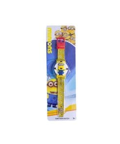 Cartoon Charactor Minions Wrist Watch For Kids - Golden