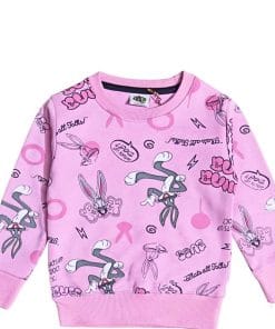 Thats all Folks Bunny Fleece Sweatshirts - Pink