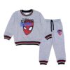 Today Super Tipping Rib Fleece Tracksuits - Grey