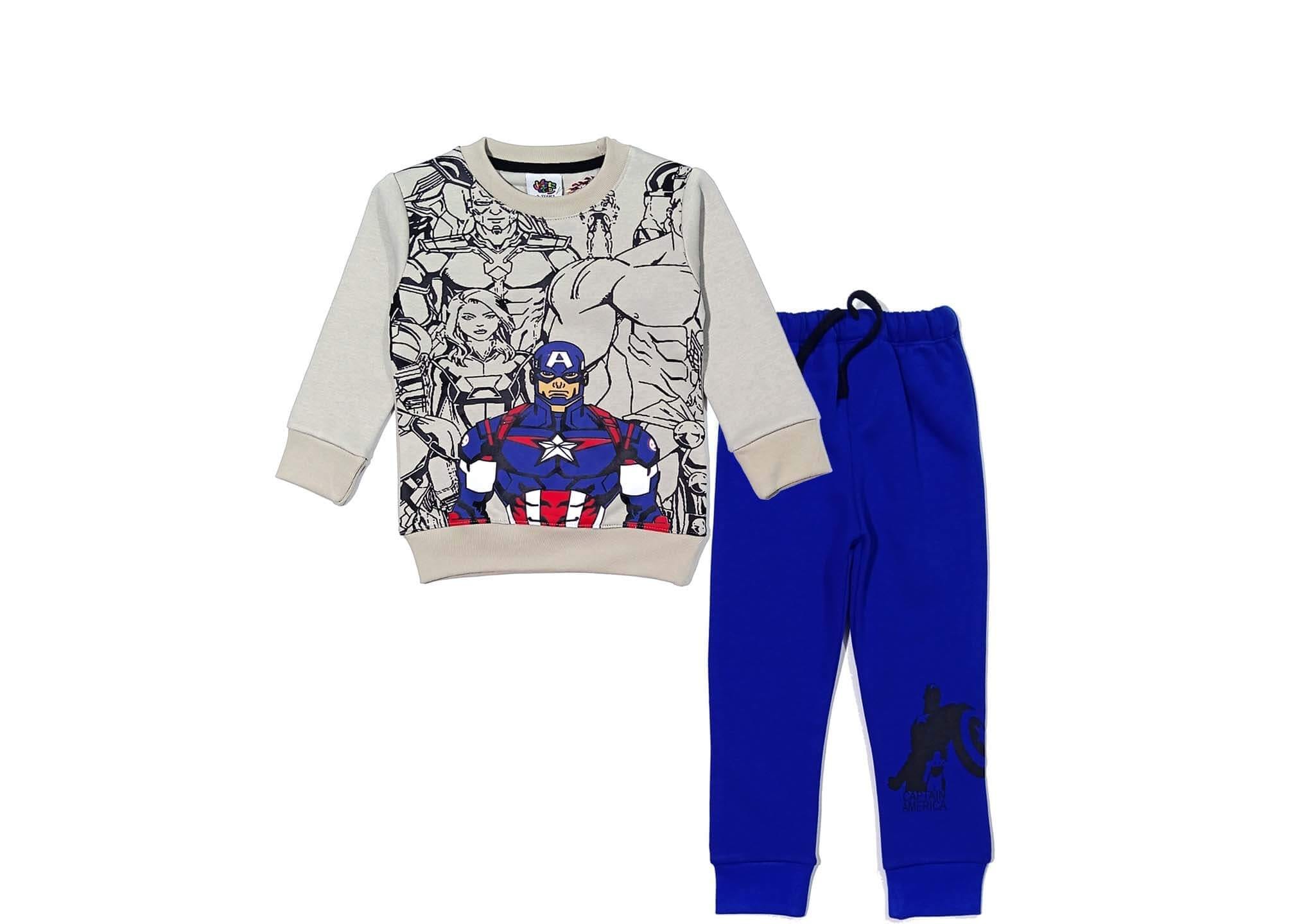 A Team Fleece Tracksuit - Skin & Royal Blue