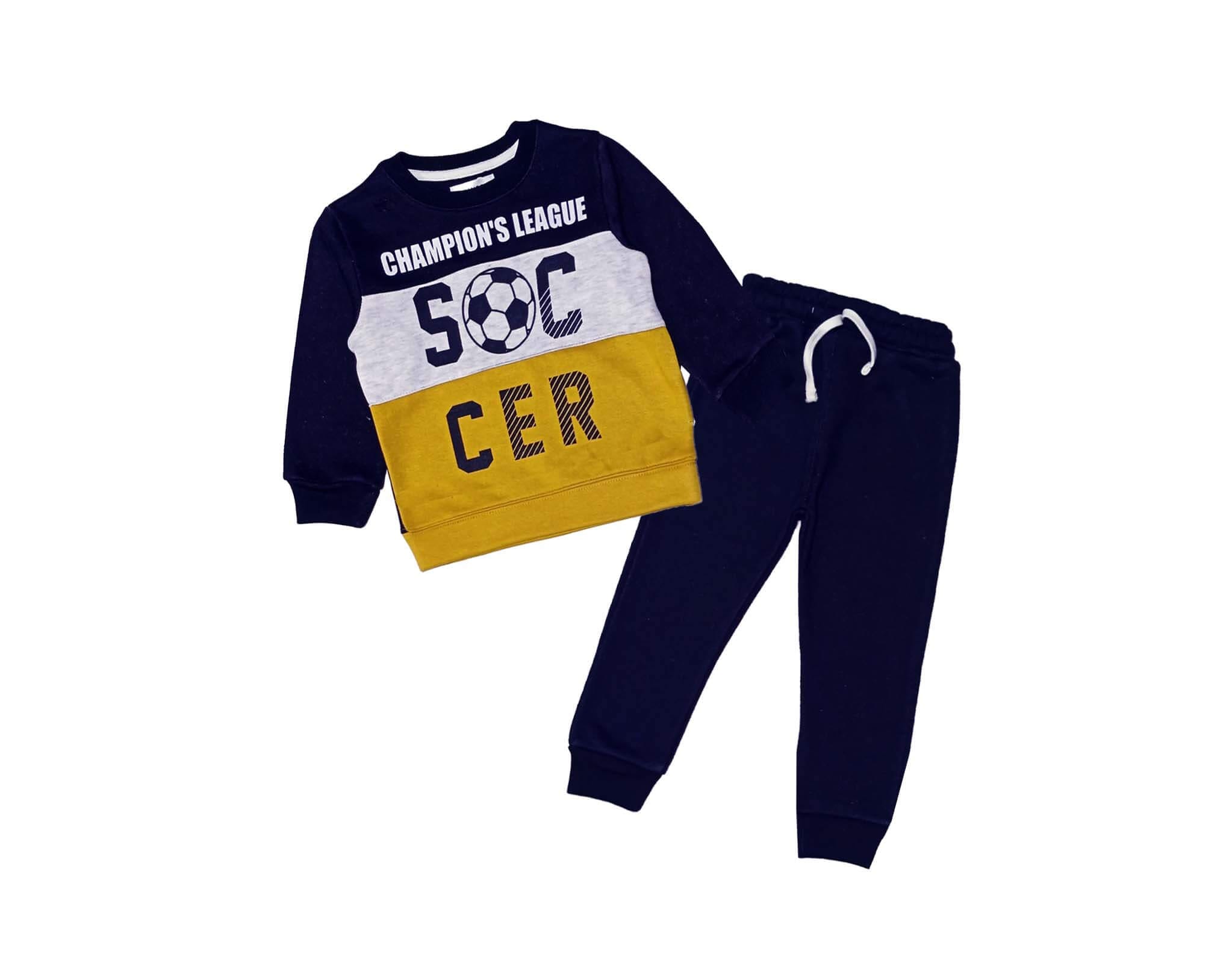 Champion league Penal Fleece Tracksuit - Navy 1