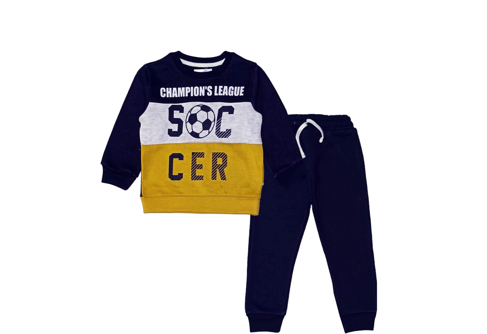 Champion league Penal Fleece Tracksuit - Navy