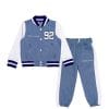 Campus League 92 Denim Base Ball Jacket & Trouser - Light Blue