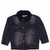 Premium Wool Denim Jacket - Charcoal