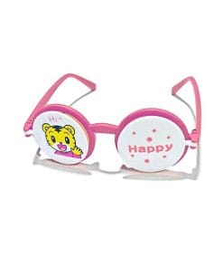 Happy Bear Round Flip Sunglasses - Pink