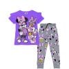 Minnie & Duck Friendship Frill Tee & Trouser - Purple & Grey