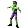 Musculer Padded Hulk Costume with Plastic Mask