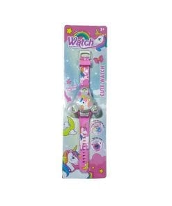 UnicornSpin Dial with Light Watch - Pink