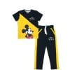 Cross Penal Mickey Mouse Tee & Trouser - Yellow & Black