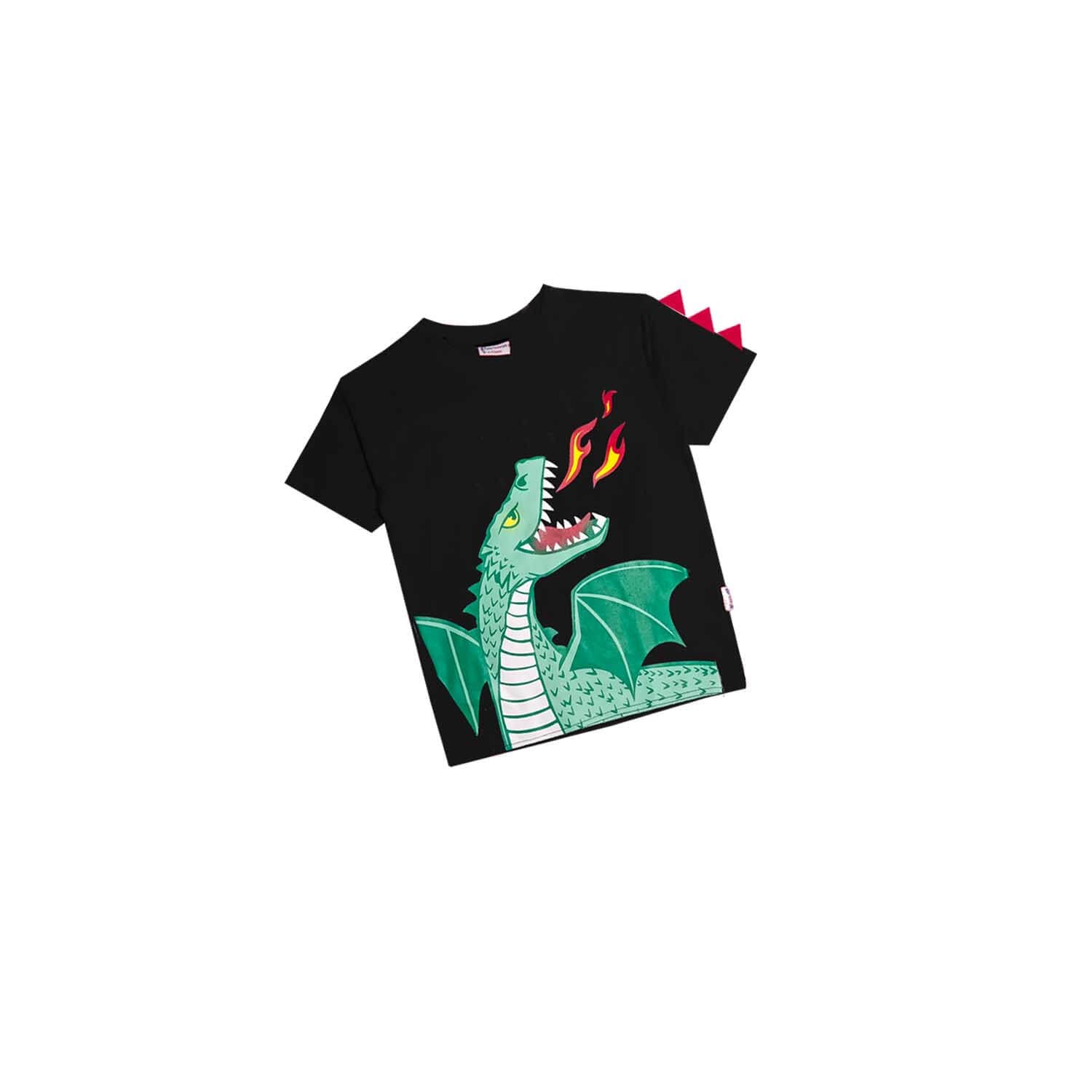 Dragon Fire Tee Shirt - Black 1